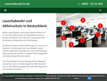 Tablet Screenshot of lauschabwehr24.de